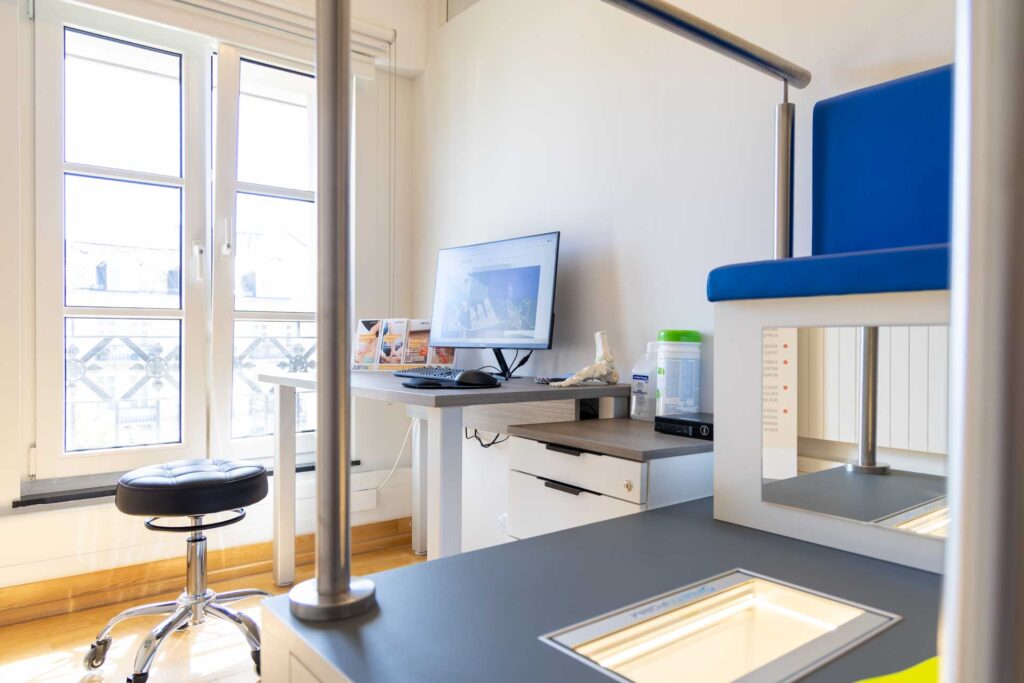 Behandlungsraum für Fußdiagnostik bei Diabetes im Sanitätshaus Desor